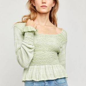 NWT Free People Free Spirit Pullover/ Seafoam Size XL